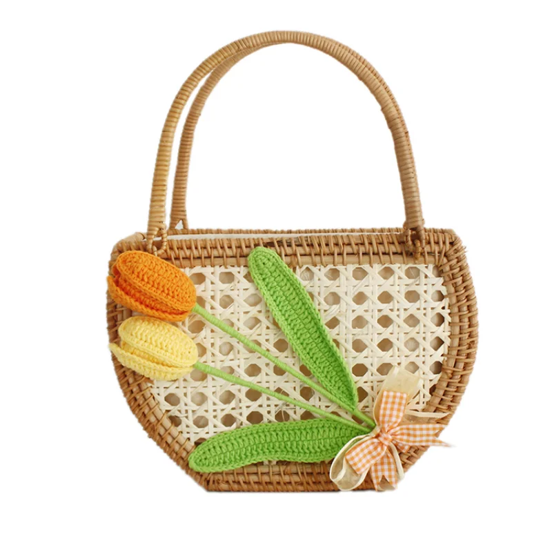 Rattan Straw Bag Women Woven Flower Purses and Handbags Summer Hollowed Out Bag 2023 New Fashion Holiday Beach Bag
Rattan Straw Bag Women Woven Flower Purses and Handbags Summer Hollowed Out Bag 2023 New Fashion Holiday Beach Bag
