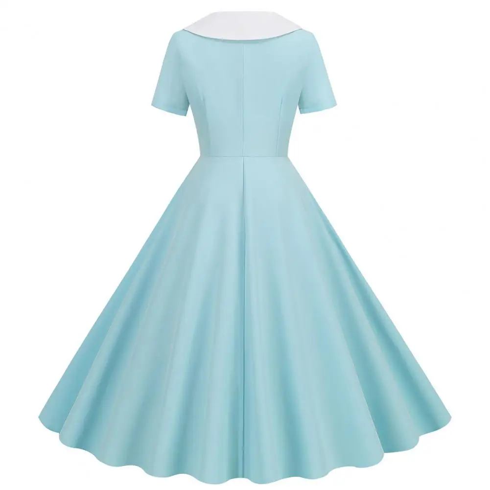A-line Dress Vintage 50s A-line Swing Dress Elegant Short Sleeve V Neck Button Decor Midi Dress for Women's Prom Party Vintage
A-line Dress Vintage 50s A-line Swing Dress Elegant Short Sleeve V Neck Button Decor Midi Dress for Women's Prom Party Vintage