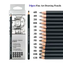 14pcs/set Professional Wooden Sketch Pencils 12B10B 8B 7B 6B 5B 4B 3B 2B Graphite Art Manual Draw Pen Office School Stationery
14pcs/set Professional Wooden Sketch Pencils 12B10B 8B 7B 6B 5B 4B 3B 2B Graphite Art Manual Draw Pen Office School Stationery