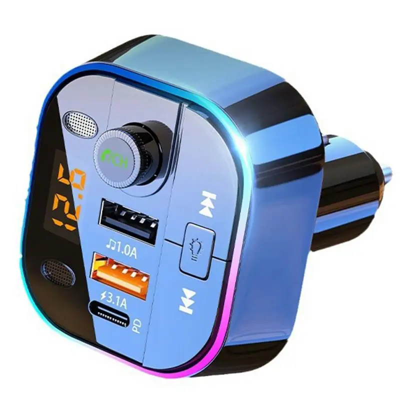 FM Transmitter BT Compact Car BT Transmitter Car Radio BT Multifunctional Fast Charging BT Adapter For Audio Receiver Handsfree
FM Transmitter BT Compact Car BT Transmitter Car Radio BT Multifunctional Fast Charging BT Adapter For Audio Receiver Handsfree