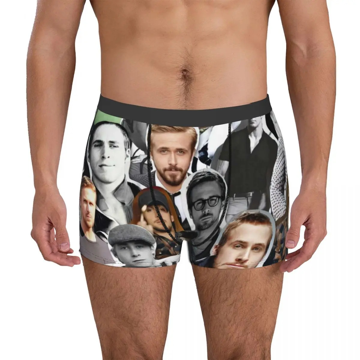 

RYAN GOSLING Men's Boxer Briefs Shorts Men Underpants Cartoon Anime Funny Men's Panties Soft Underwear For Men