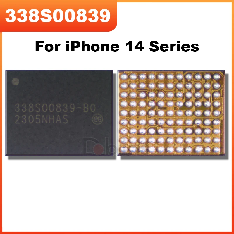 Новые оригинальные микросхемы 338S00839 338S00839-B0 для зарядки IPhone 14 Pro Plus ProMax 14Mini, микросхема зарядного устройства IC BGA USB, 2-10 шт.
Новые оригинальные микросхемы 338S00839 338S00839-B0 для зарядки IPhone 14 Pro Plus ProMax 14Mini, микросхема зарядного устройства IC BGA USB, 2-10 шт.