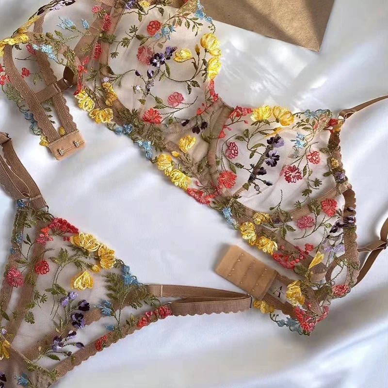 Ellolace Sexy Lingerie Fancy Lace Set Woman 2 Pieces Transparent Women's Underwear Embroidery Erotic Beautiful Bra And Panty Set
Ellolace Sexy Lingerie Fancy Lace Set Woman 2 Pieces Transparent Women's Underwear Embroidery Erotic Beautiful Bra And Panty Set