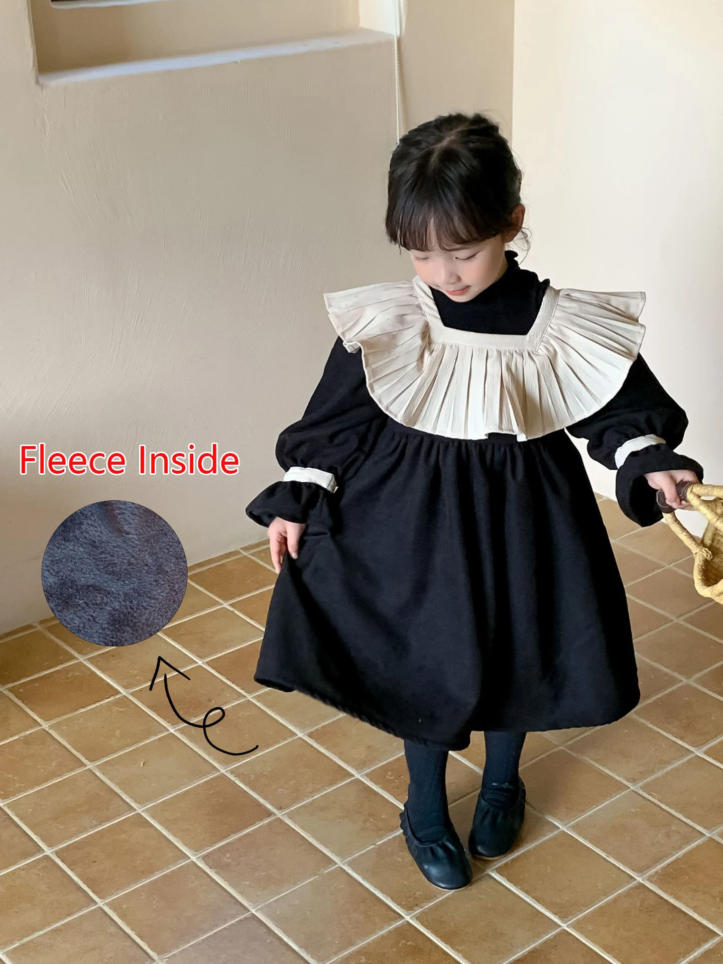 Kids Girls Dresses 2023 Autumn Winter Korean Girls' Dress Plus Fleece Lotus Leaf Collar Princess Dress 2-9Years Children's Dress
Kids Girls Dresses 2023 Autumn Winter Korean Girls' Dress Plus Fleece Lotus Leaf Collar Princess Dress 2-9Years Children's Dress