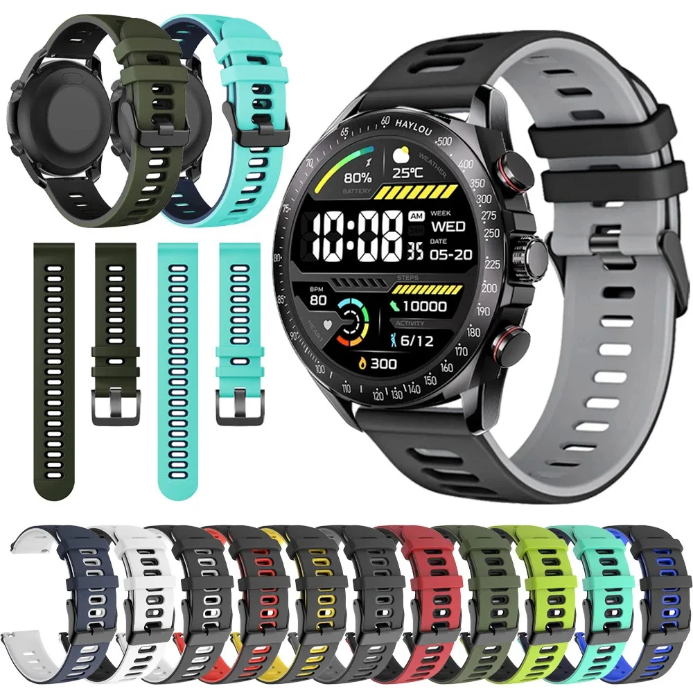 Sports Rubber Strap for HAYLOU Solar Pro Swim Silicone Soft Watchband 20mm 22mm Belt Replacement Accessorie
Sports Rubber Strap for HAYLOU Solar Pro Swim Silicone Soft Watchband 20mm 22mm Belt Replacement Accessorie