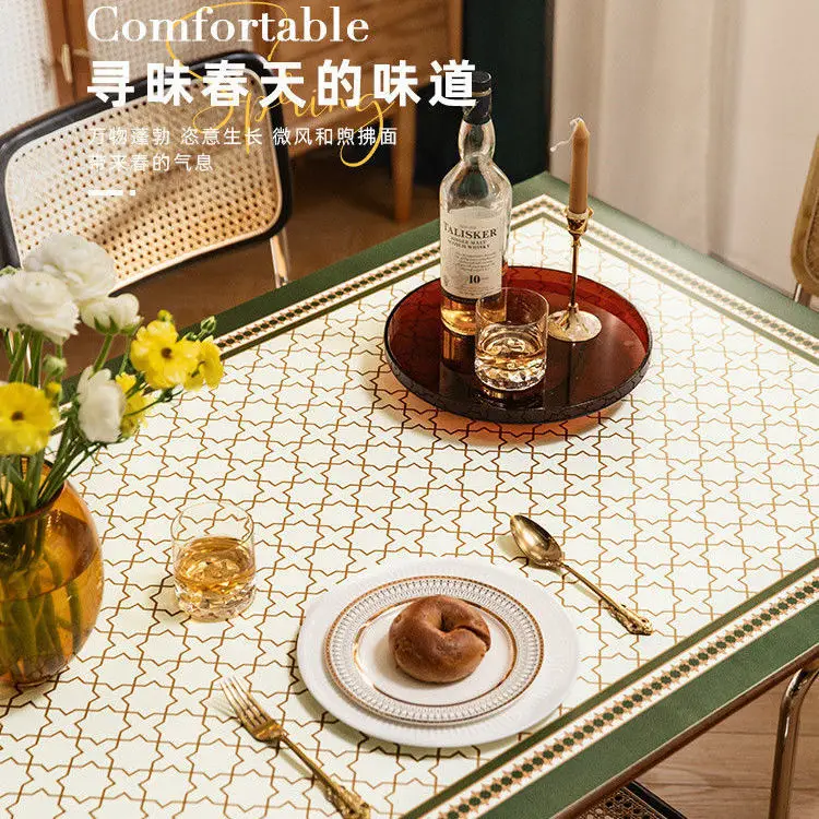 Waterproof, oil resistant, scald resistant, washable table mat, non slip coffee table mat, tablecloth
Waterproof, oil resistant, scald resistant, washable table mat, non slip coffee table mat, tablecloth