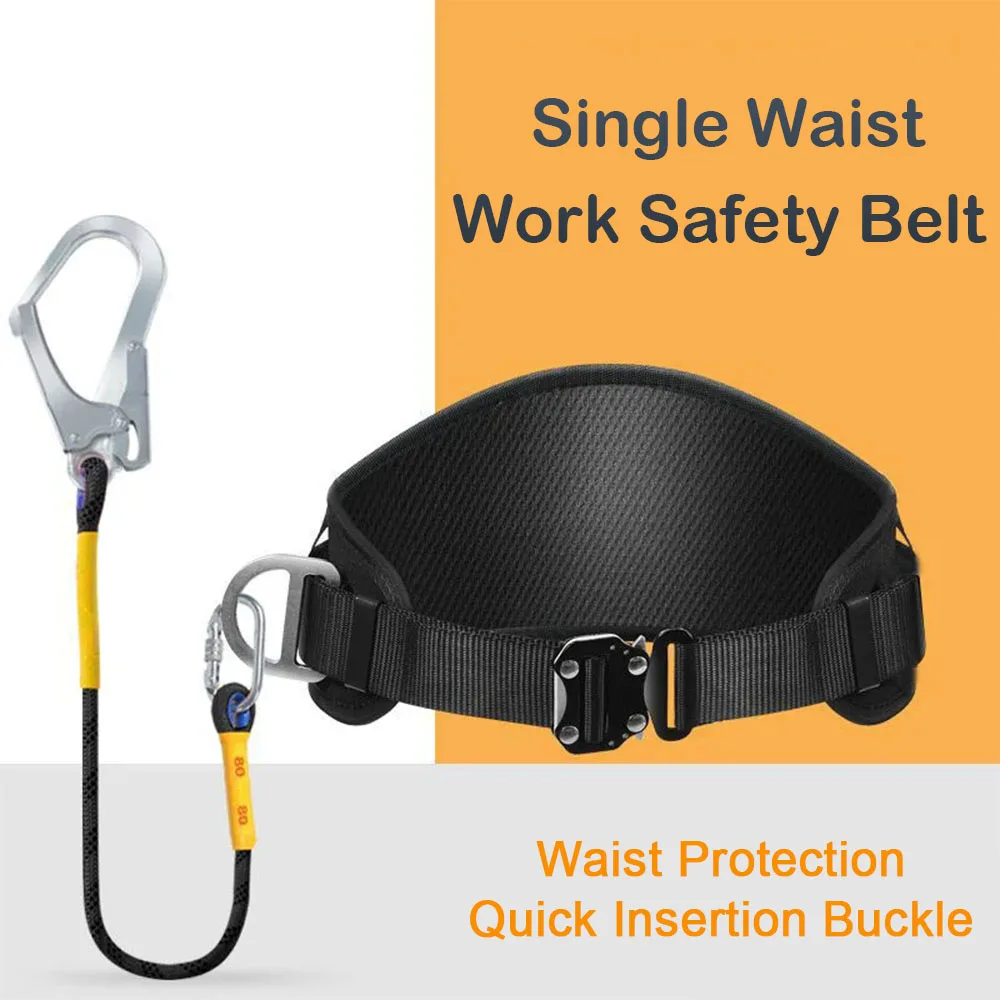 Single Waist Work Harness High-altitude Work Safety Belt Safety Rope Outdoor Climbing Training Electrician Protective Equipment
Single Waist Work Harness High-altitude Work Safety Belt Safety Rope Outdoor Climbing Training Electrician Protective Equipment