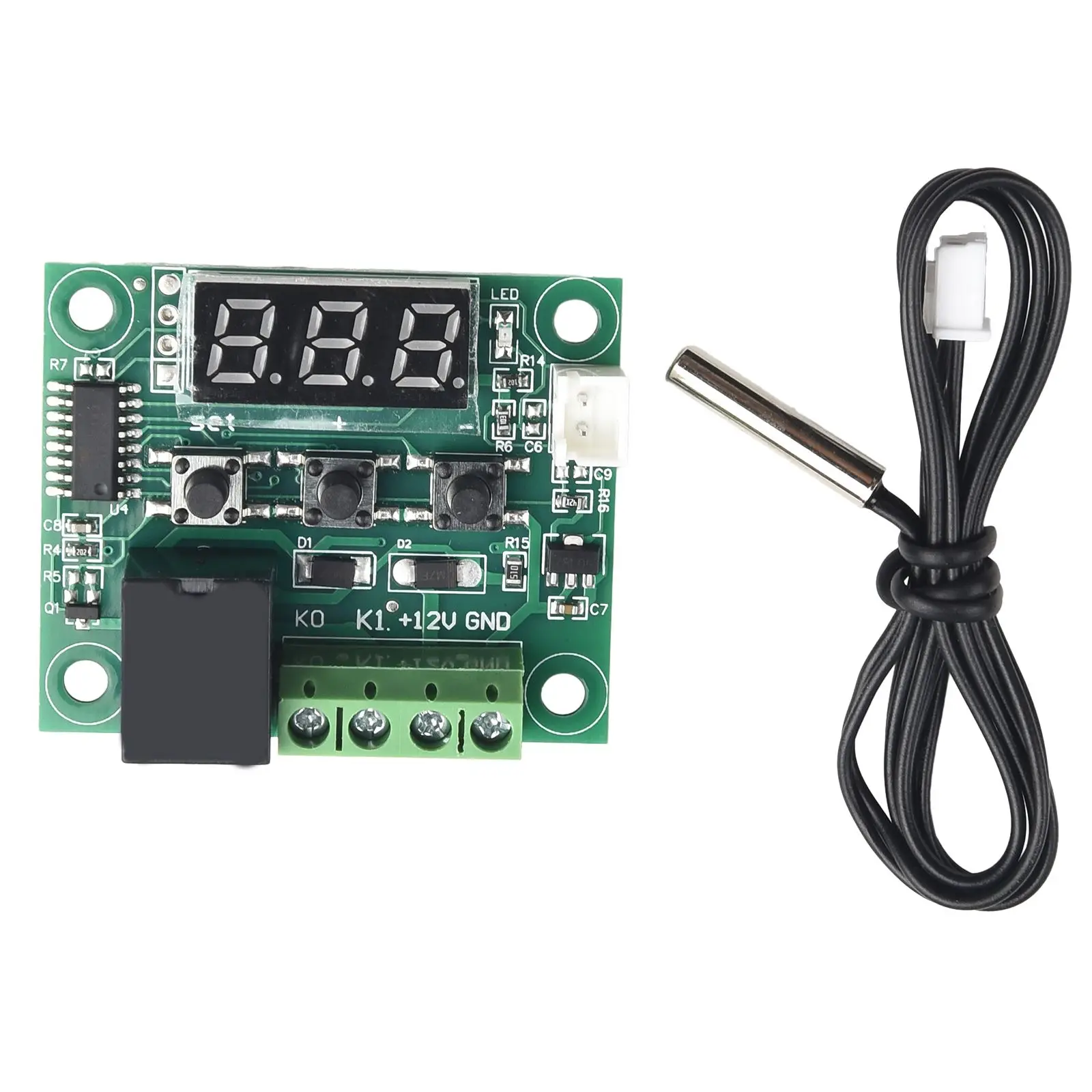 Controller Module -50-110°C W1209 12V Digital Thermostat Sensor Temperature Control Switch Module With Sensor
Controller Module -50-110°C W1209 12V Digital Thermostat Sensor Temperature Control Switch Module With Sensor