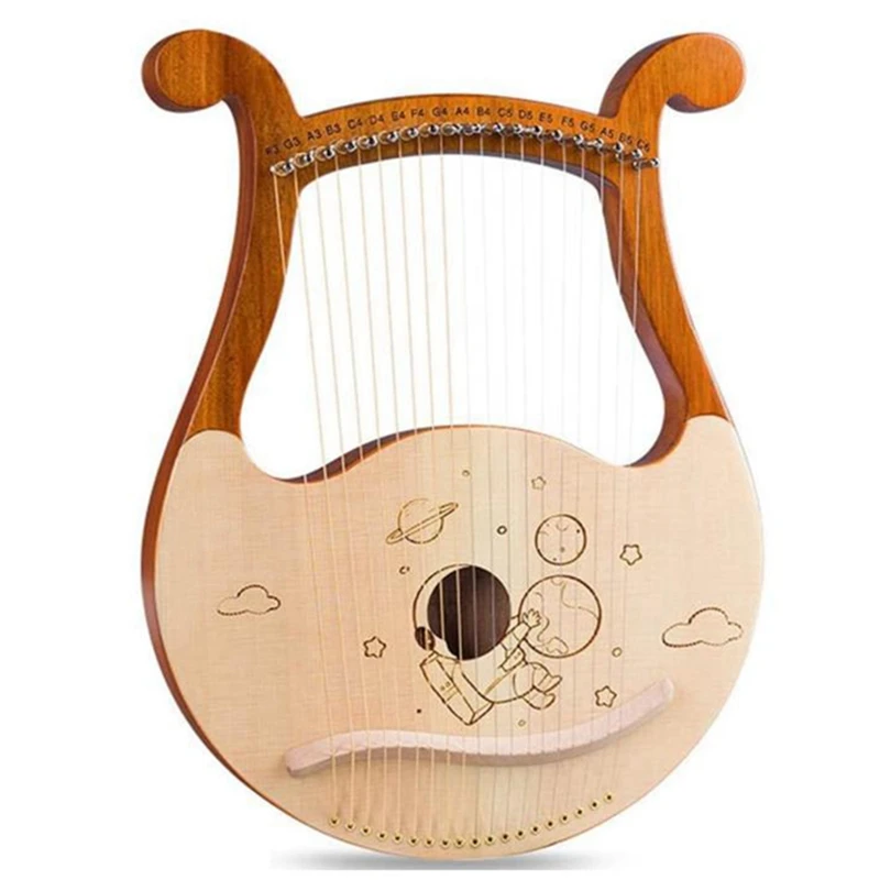 19 Strings Lyre Harp Portable Harp With Spare String,Tuning Lever,Harp Musical Instrument For Beginner Music Lovers,Etc
19 Strings Lyre Harp Portable Harp With Spare String,Tuning Lever,Harp Musical Instrument For Beginner Music Lovers,Etc