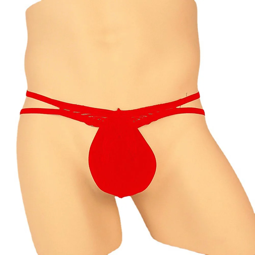 1pc Men's T-Back G-Strings Low Waist Lace Sheer Bikini Briefs Underwear U-convex Pouch Panties Thongs Man Underpants
1pc Men's T-Back G-Strings Low Waist Lace Sheer Bikini Briefs Underwear U-convex Pouch Panties Thongs Man Underpants