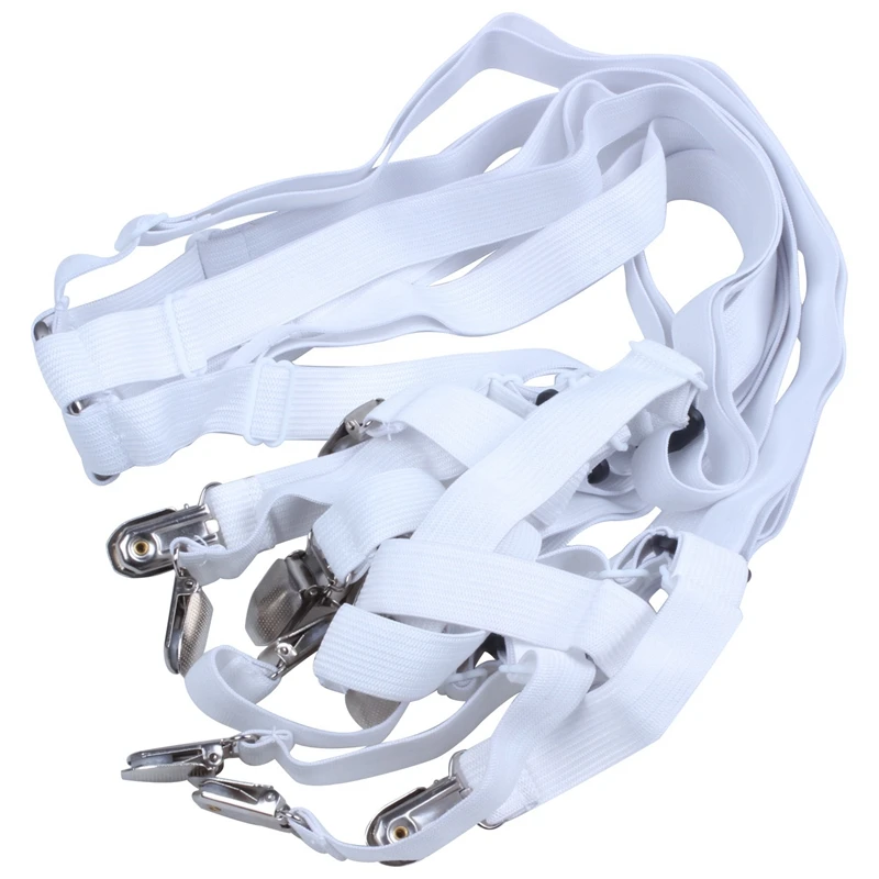 Bed Sheet Clips Grippers Fasteners 3 Way 6 Sides Sheet Suspenders Elastic Sheet Holders Mattress Clips Straps - Adjustable Fitte
Bed Sheet Clips Grippers Fasteners 3 Way 6 Sides Sheet Suspenders Elastic Sheet Holders Mattress Clips Straps - Adjustable Fitte