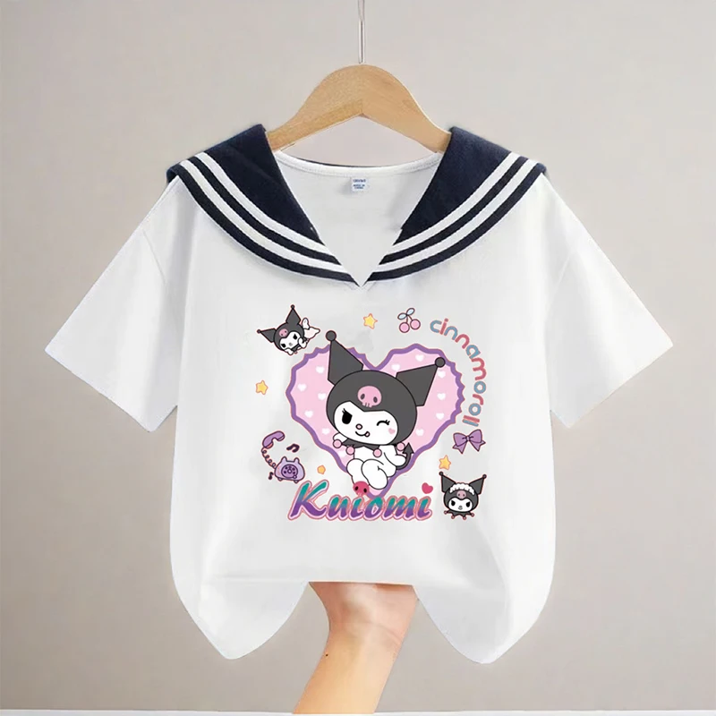 Girly Heart Kuormi Anime Kawaii Sanrio Short-Sleeved T-Shirt Summer Cute Cartoon Children Printed Clothing Gifts for Kids
Girly Heart Kuormi Anime Kawaii Sanrio Short-Sleeved T-Shirt Summer Cute Cartoon Children Printed Clothing Gifts for Kids