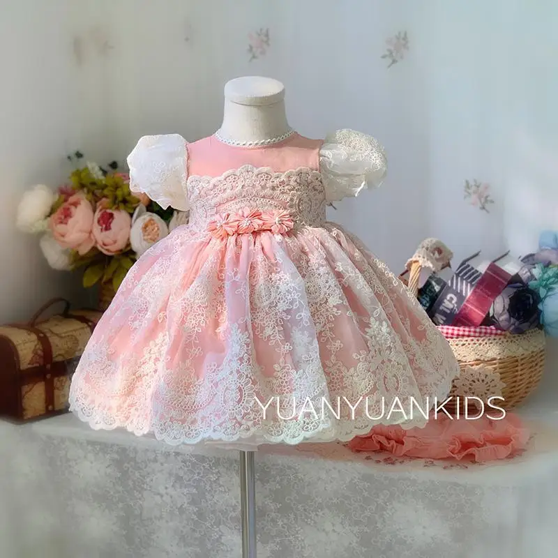 Spanish Vintage Lolita Baby Girls Dress Lace Mesh Print Birthday Party Easter Cute Princess Dresses Girl Eid Dress 2T-10T
Spanish Vintage Lolita Baby Girls Dress Lace Mesh Print Birthday Party Easter Cute Princess Dresses Girl Eid Dress 2T-10T