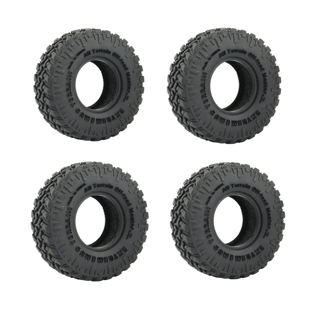 4PCS 1.0" Soft Rubber All Terrain Wheel Tires 50*20/54*23mm for 1/24 RC Crawler Car Axial SCX24 90081 Upgrade Tyres
4PCS 1.0" Soft Rubber All Terrain Wheel Tires 50*20/54*23mm for 1/24 RC Crawler Car Axial SCX24 90081 Upgrade Tyres