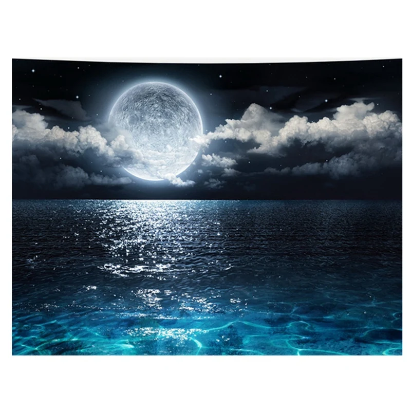 Sea Moon Night Wall Hanging Tapestry For Bedroom Living Room Decor(150Cm X 130 Cm)
Sea Moon Night Wall Hanging Tapestry For Bedroom Living Room Decor(150Cm X 130 Cm)
