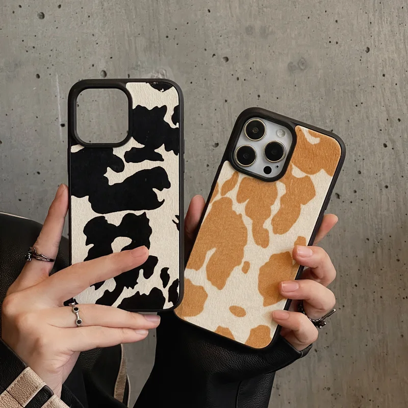 Luxury Milk Cow Pattern Fur Leather Phone Case For iPhone 15 15Pro Max 14 Plus 13 Pro 12 Cute Animal Skin Shockproof Back Cover
Luxury Milk Cow Pattern Fur Leather Phone Case For iPhone 15 15Pro Max 14 Plus 13 Pro 12 Cute Animal Skin Shockproof Back Cover
