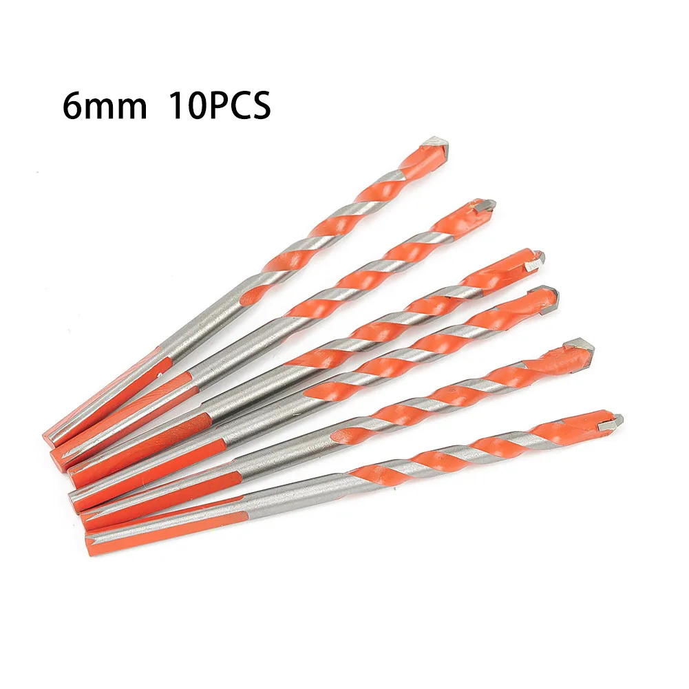 10pcs 6mm Triangle Drill Bit Multifunctional Drill Bit Triangle Drill Hand Widely Used In Ceramic Tile, Glass, Brick Wall, Woo
10pcs 6mm Triangle Drill Bit Multifunctional Drill Bit Triangle Drill Hand Widely Used In Ceramic Tile, Glass, Brick Wall, Woo