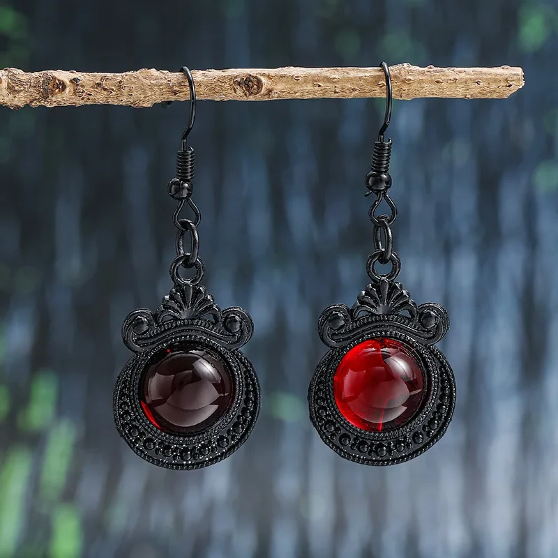 Vintage Gothic Vampire Witch Black Rose Earrings for Women Girls 2023 Creative Halloween Party Personalized Jewelry Accessories 
Vintage Gothic Vampire Witch Black Rose Earrings for Women Girls 2023 Creative Halloween Party Personalized Jewelry Accessories