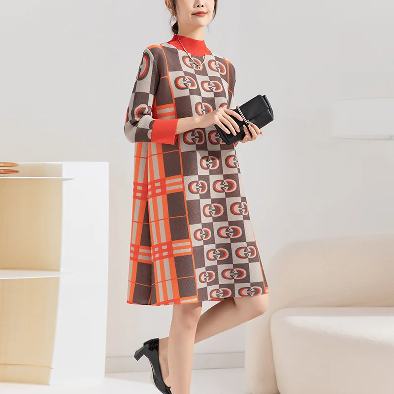 ALSEY Miyake Pleated Elegant Evening Dress for Women 2023 Spring and Autumn New Printed Loose Fashion Plus Size Split Dresses
ALSEY Miyake Pleated Elegant Evening Dress for Women 2023 Spring and Autumn New Printed Loose Fashion Plus Size Split Dresses