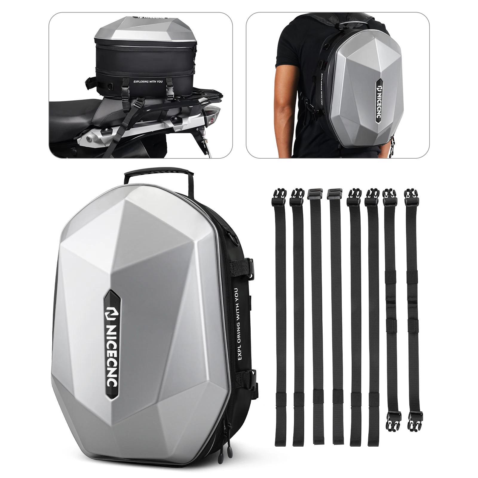 Motorcycle Backpack Hard Shell Waterproof Motorcycle Helmet Bag for BMW R1200GS Adventure R1250GS Expandable Capacity Moto Box
Motorcycle Backpack Hard Shell Waterproof Motorcycle Helmet Bag for BMW R1200GS Adventure R1250GS Expandable Capacity Moto Box