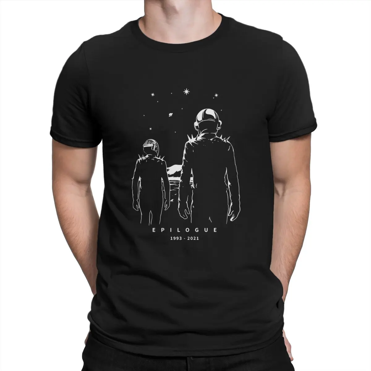 Мужская футболка Daft в стиле панк с электронным выпуском, Оригинальная футболка с надписью Back Shadow Guy руководство de Homem Christo
Мужская футболка Daft в стиле панк с электронным выпуском, Оригинальная футболка с надписью Back Shadow Guy руководство de Homem Christo