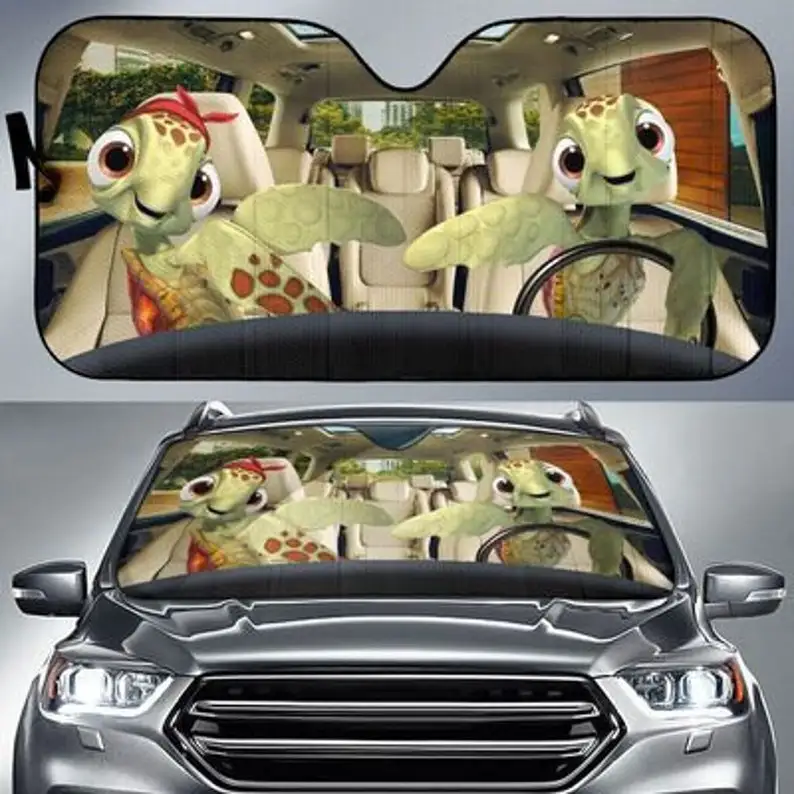 Turtle Safe And Driver Auto Sun Shade Customized Gift Windshield Sunshade, Custom Animal Pattern Sunshade, Personalized Gifts
Turtle Safe And Driver Auto Sun Shade Customized Gift Windshield Sunshade, Custom Animal Pattern Sunshade, Personalized Gifts