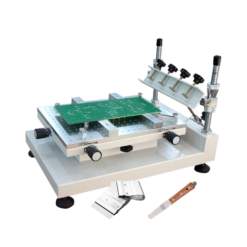 

ZB3040H Pcb Solder Paste equipment Manual Solder Paste Printer 300x400mm High Precision Smt Solder Paste Screen Printer Machine