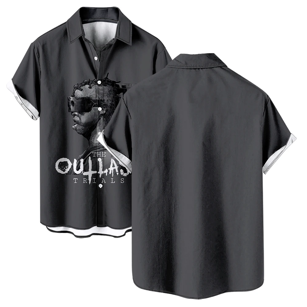 The Outlast Trials Summer Short Sleeve Shirts V-Neck Turn-down Collar Casual Beach Style Button Shirt
The Outlast Trials Summer Short Sleeve Shirts V-Neck Turn-down Collar Casual Beach Style Button Shirt