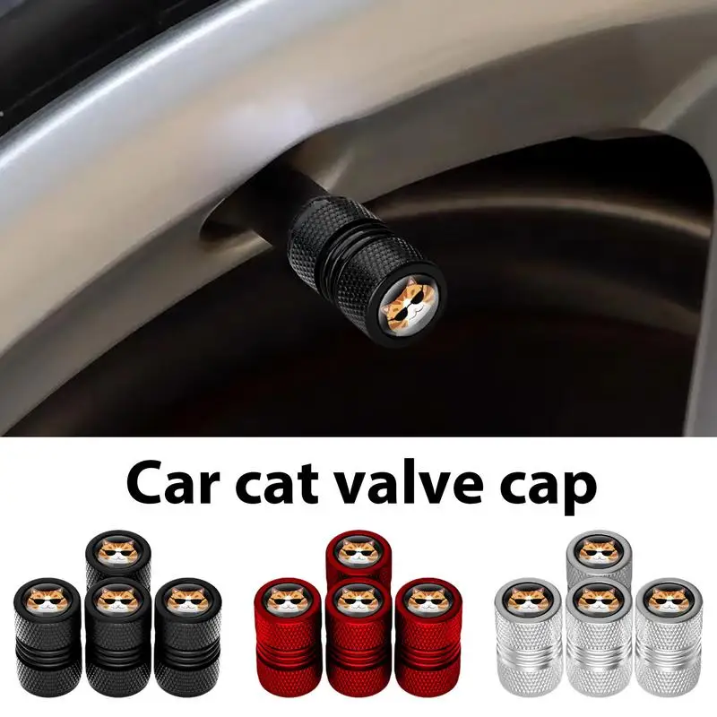 4Pcs Car Tire Air Valve Caps Aluminum Alloy Air Valve Caps Leak-Proof Tire Valve Stem Cap Covers Creative American Mouth Valves
4Pcs Car Tire Air Valve Caps Aluminum Alloy Air Valve Caps Leak-Proof Tire Valve Stem Cap Covers Creative American Mouth Valves
