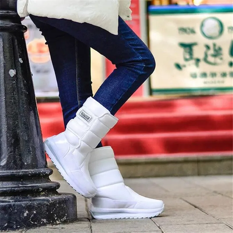 Snow Boots Woman Winter Shoes Comfortable Fleece Warm Mid Boots Female Waterproof Non-slip Winter Platform Botas Ladies Footwear
Snow Boots Woman Winter Shoes Comfortable Fleece Warm Mid Boots Female Waterproof Non-slip Winter Platform Botas Ladies Footwear