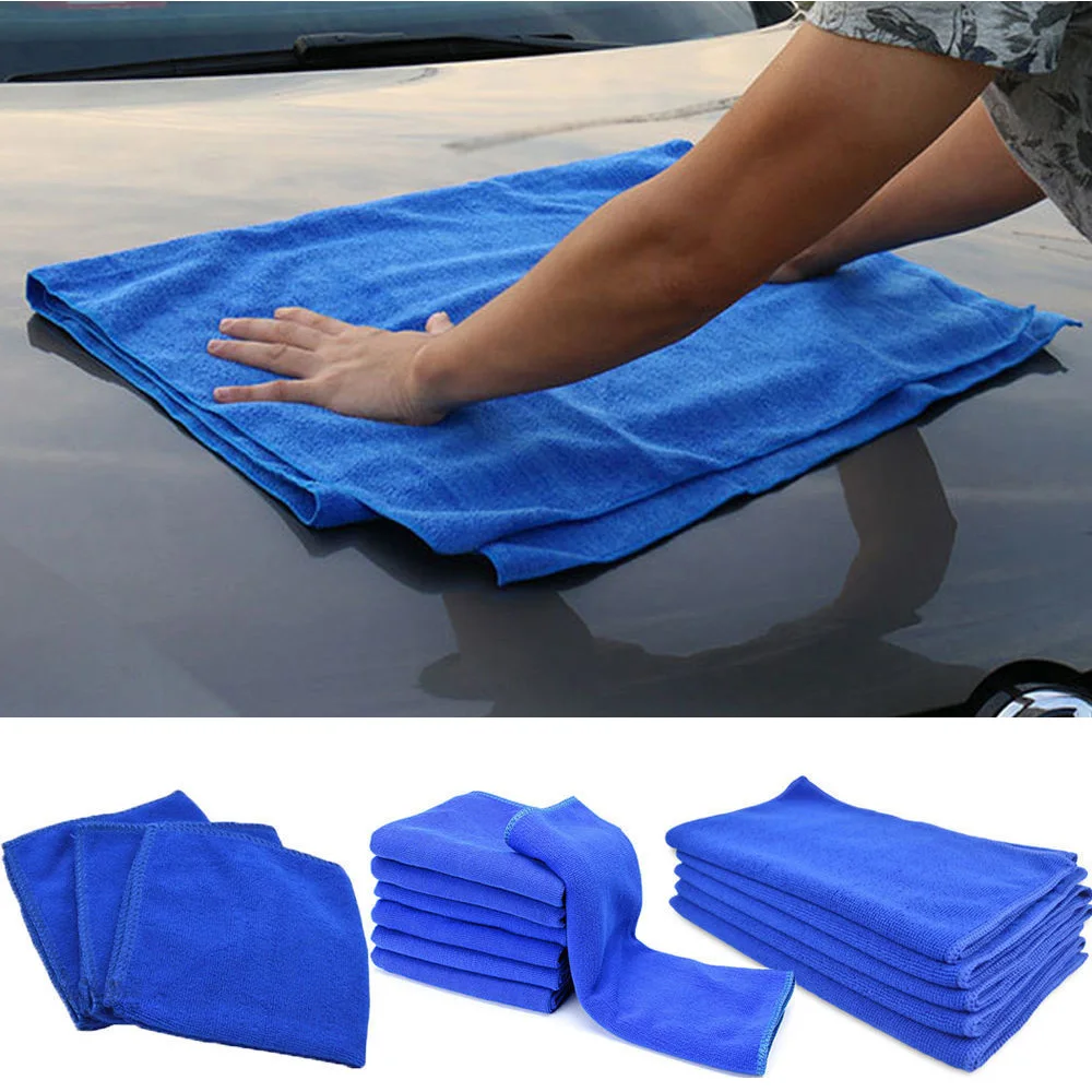 

1 Piece Blue Large Auto Towel Duster Chiffon Microfibre Wipes Cleaning Auto Car Detailing Soft Large Floor Cleaning Wash Cloths