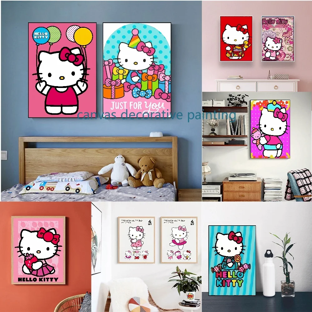 Картина на холсте с Hello Kitty Sanrio, мультяшный плакат с принтом, детское искусство, эстетический Декор для комнаты, подарок на день рождения, декор для комнаты девочки
Картина на холсте с Hello Kitty Sanrio, мультяшный плакат с принтом, детское искусство, эстетический Декор для комнаты, подарок на день рождения, декор для комнаты девочки