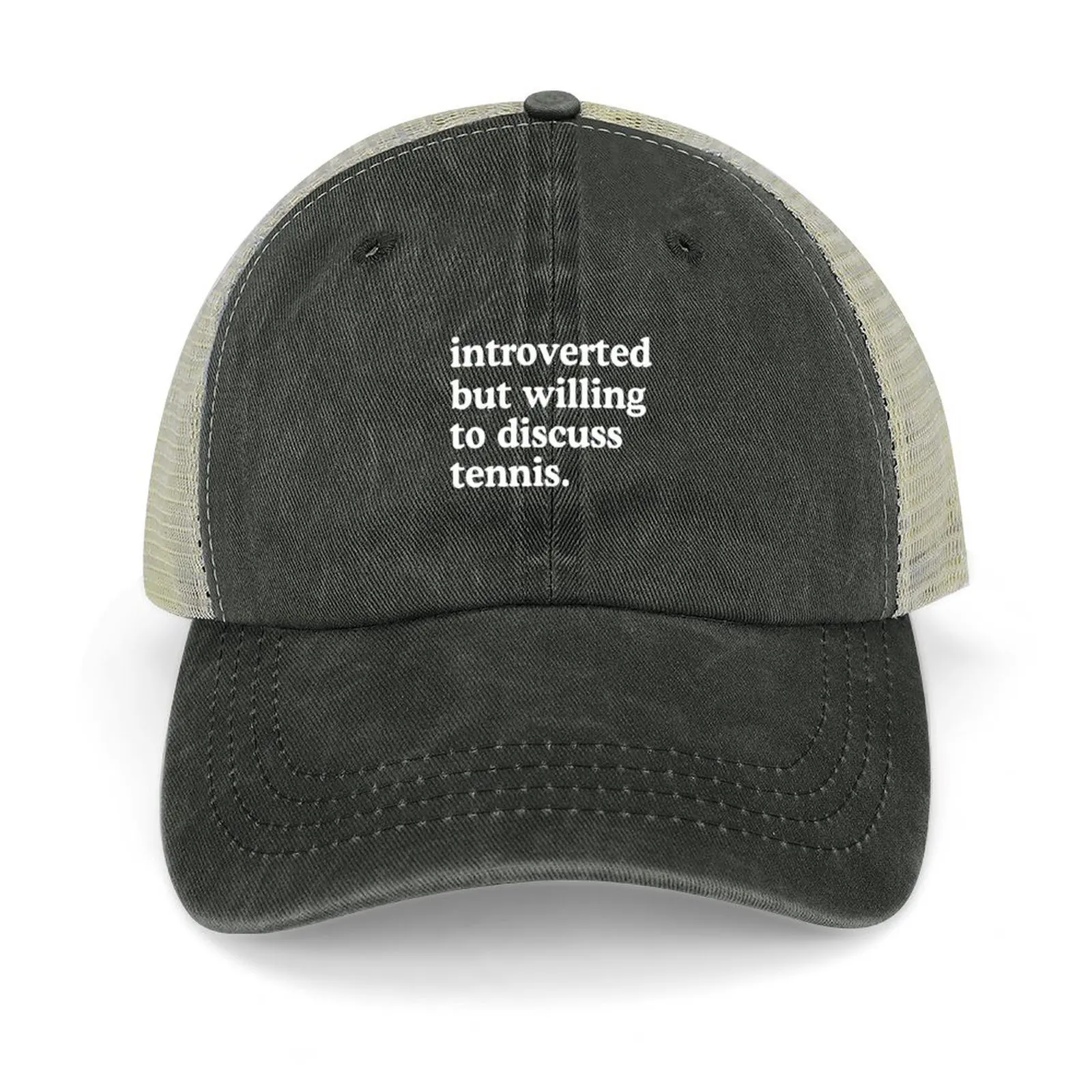 Introverted But Willing To Discuss Tennis Cowboy Hat Anime Hat Streetwear Designer Man Women's
Introverted But Willing To Discuss Tennis Cowboy Hat Anime Hat Streetwear Designer Man Women's