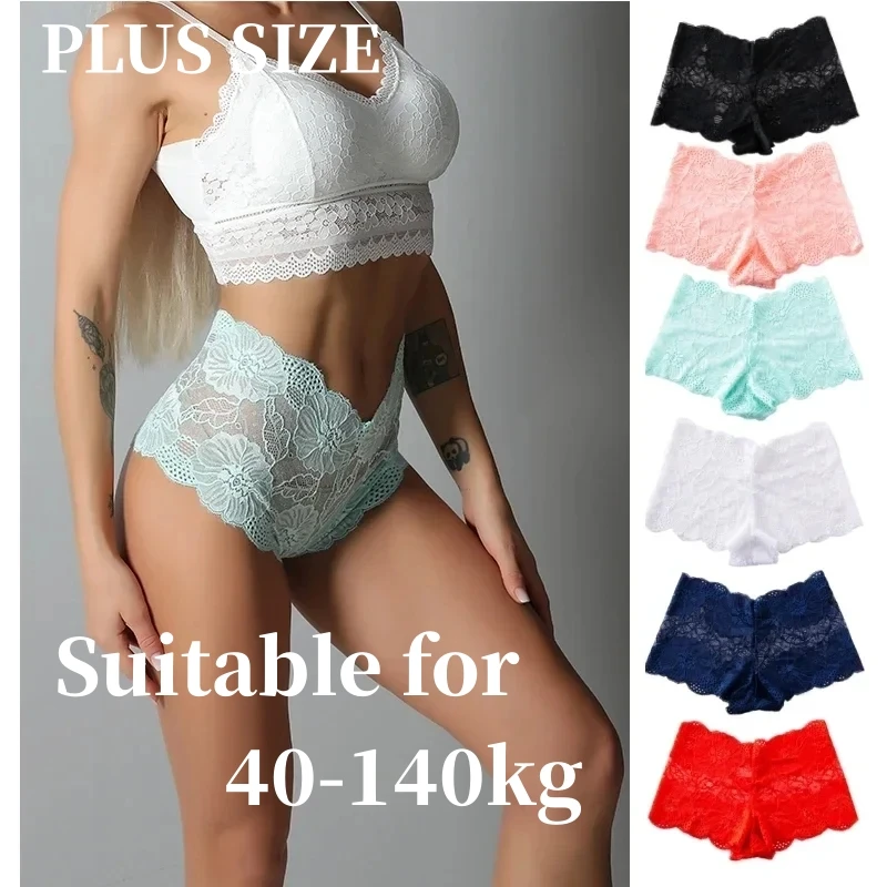 

6PCS Sexy Briefs High Waist Panties Women Underpants Female Underwear Lace Thongs Breathable Intimate Seamless Lingerie G-string