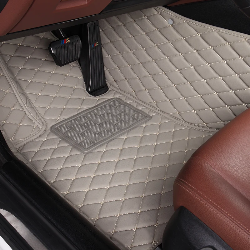

Кожаные автомобильные коврики 100% для Honda Accord 2003-2007, автомобильные подкладки для ног, аксессуары для стайлинга, интерьерные подкладки для машин
