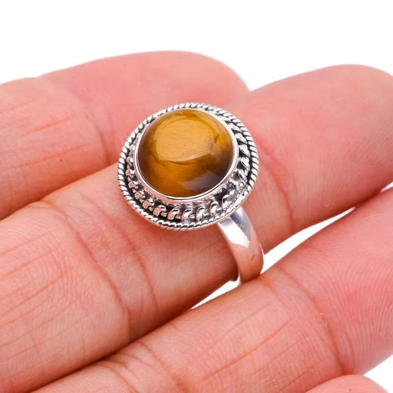 StarGems®Кольцо из натурального тигрового глаза ручной работы, искусственное серебряное кольцо 8,5 F1101
StarGems®Кольцо из натурального тигрового глаза ручной работы, искусственное серебряное кольцо 8,5 F1101