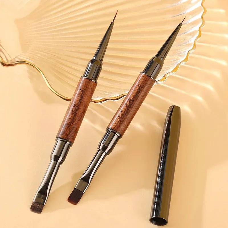 Double-end Nail Pen Brush Glue Phototherapy Pen UV Gel Liner Brush Dual End Acrylic Nail Art Painting Manicure Brushes Tool 28 Se0eec4d5a0024eecbc9c1daefb70fbabP