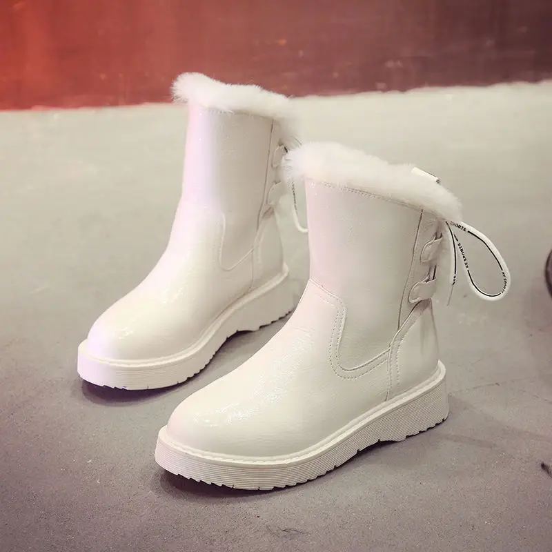 

Snow Boots Women's Waterproof Non-slip Booties Woman 2021 Winter Ankle Boots Female Wedges Platform Cotton Shoes Botas De Mujer