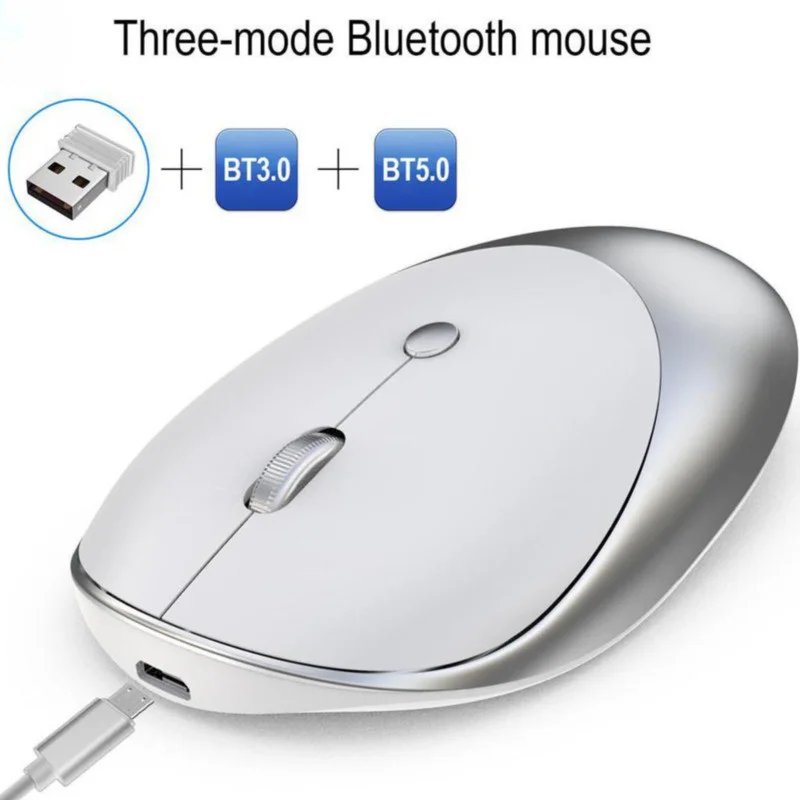 

Новинка 2023, Беспроводная Bluetooth-мышь с тремя режимами, эргономичная оптическая Бесшумная мышь для ноутбука T36, ПК, офиса, Рекомендуемая модная популярная