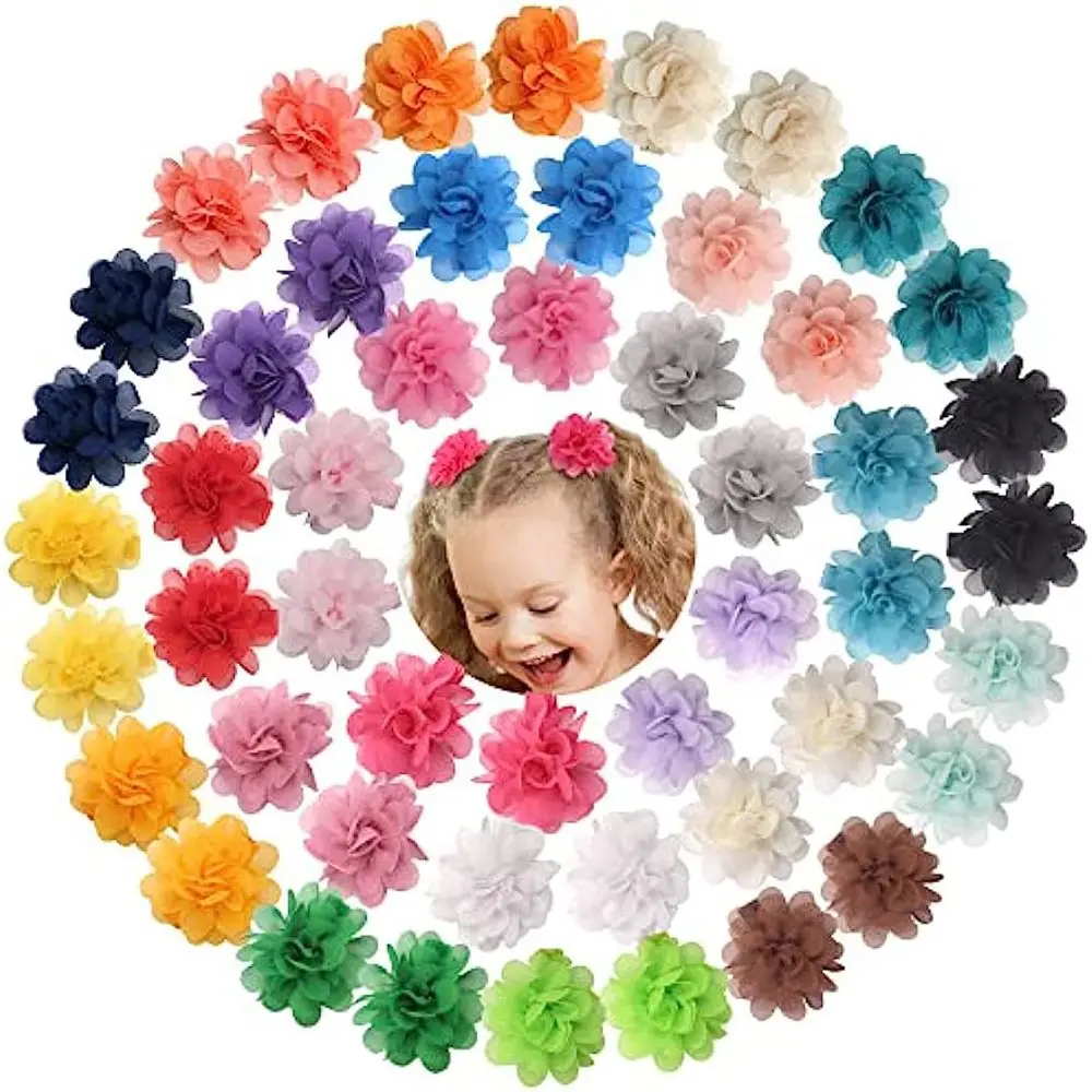 20PCS 2" Hair Clips Mini Hair Claw Barrettes Flower Chiffon Baby Girls Hair Accessories Hairgrips Outdoor Party Headwear Gifts
20PCS 2" Hair Clips Mini Hair Claw Barrettes Flower Chiffon Baby Girls Hair Accessories Hairgrips Outdoor Party Headwear Gifts