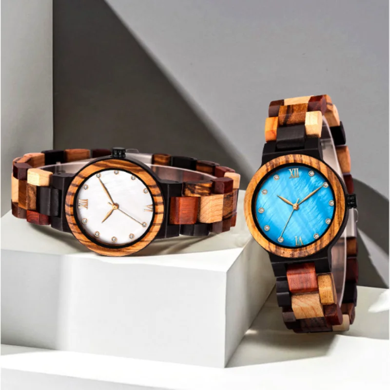 Exported To Japan Wooden Watches Female Pearl Shells Colorful Wood Set Watches Japan Simple Fashion Watch Wholesale
Exported To Japan Wooden Watches Female Pearl Shells Colorful Wood Set Watches Japan Simple Fashion Watch Wholesale