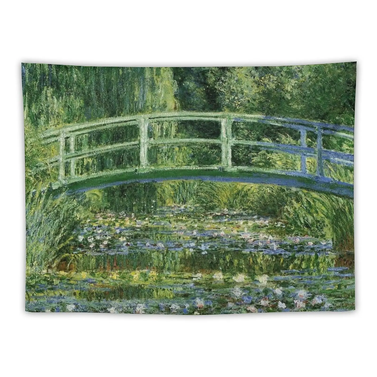 

Water Lilies and the Japanese bridge - Claude Monet Tapestry Japanese Room Decor Cute Room Decor Room Decor Cute Tapestry