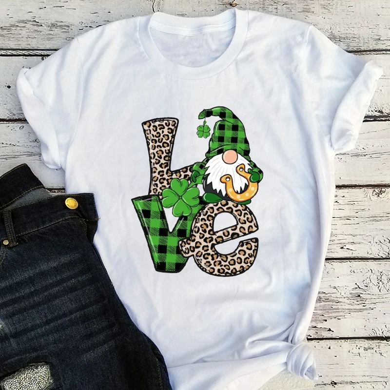 

LOVE Patrick Day Gnomes Shirt St. Patricks Day Shirt Shamrock Lucky Tee Shamrock Shirts Patrick's Day Irish Tshirt Kawaii M