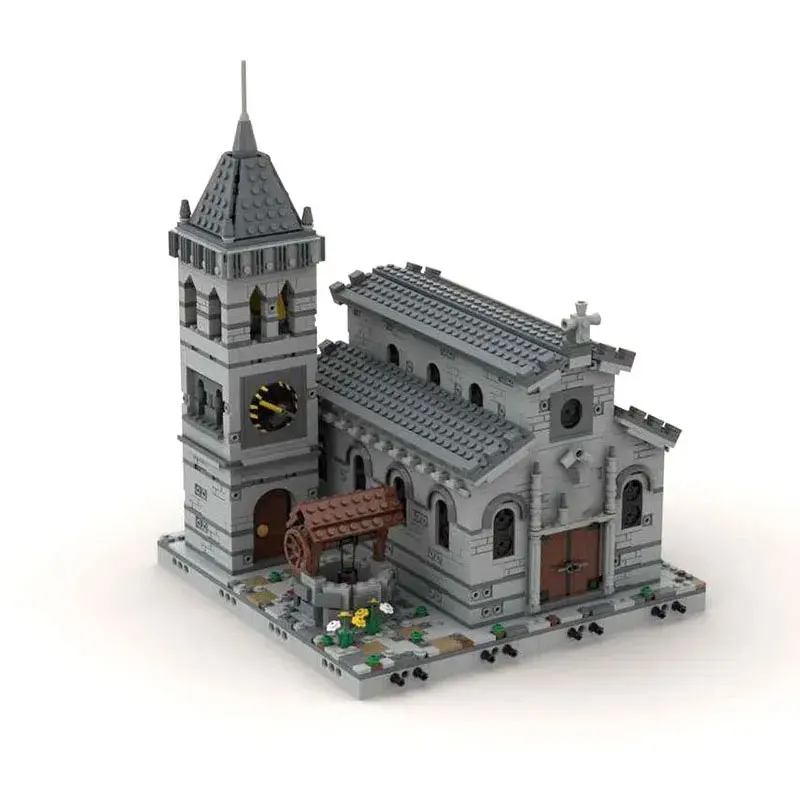 MOC-33985 Medieval Church Modular Street View Architectural Model Block Assembly Toy
MOC-33985 Medieval Church Modular Street View Architectural Model Block Assembly Toy