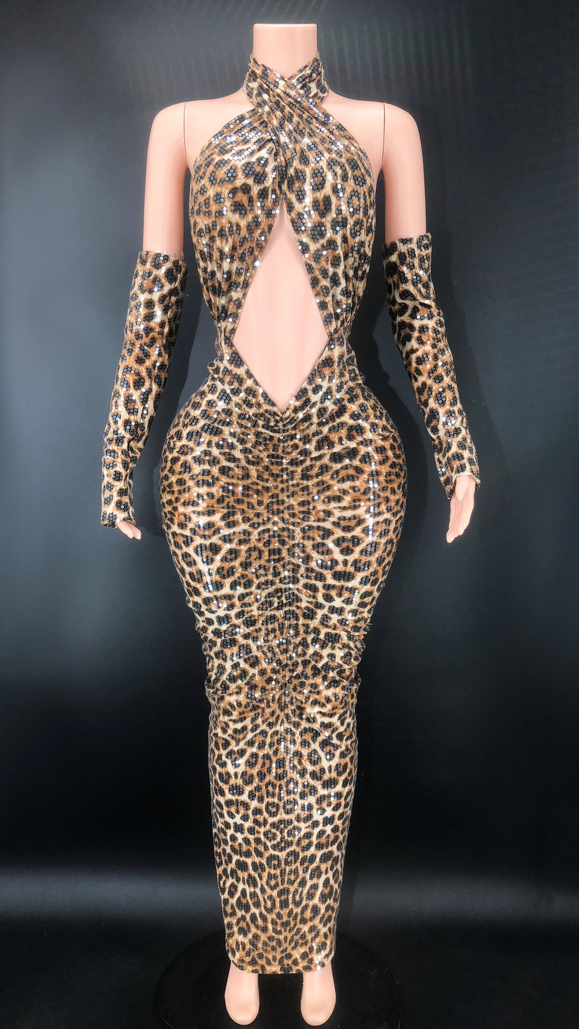 Sexy Sequins Leopard Print Bodycon Backless Long Club Evening Prom Gown Birthday Dress Nightclub Outfit Stage Wear Plus Size
Sexy Sequins Leopard Print Bodycon Backless Long Club Evening Prom Gown Birthday Dress Nightclub Outfit Stage Wear Plus Size