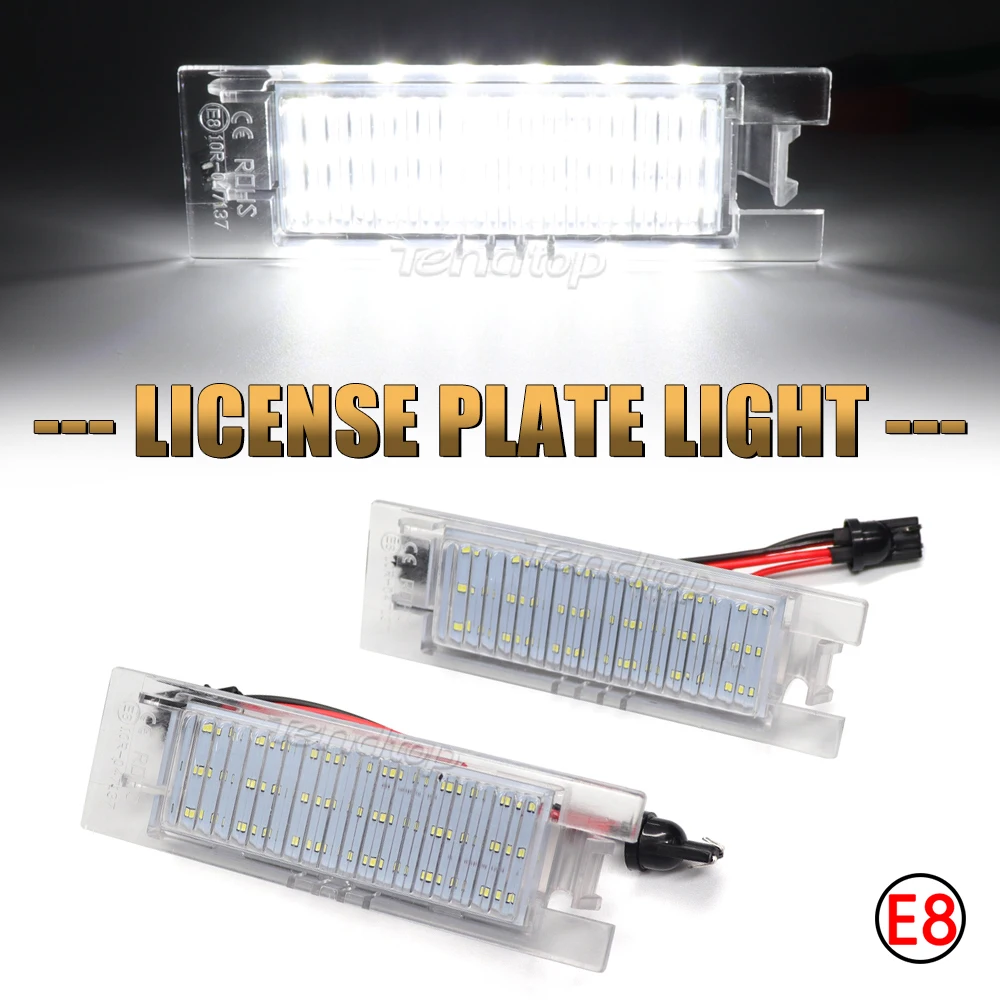 

LED License Number Plate Light Car Rear Lamp Canbus For Opel Astra H J Corsa C D Insignia Tigra B Twintop Vectra C Zafira B OPC
