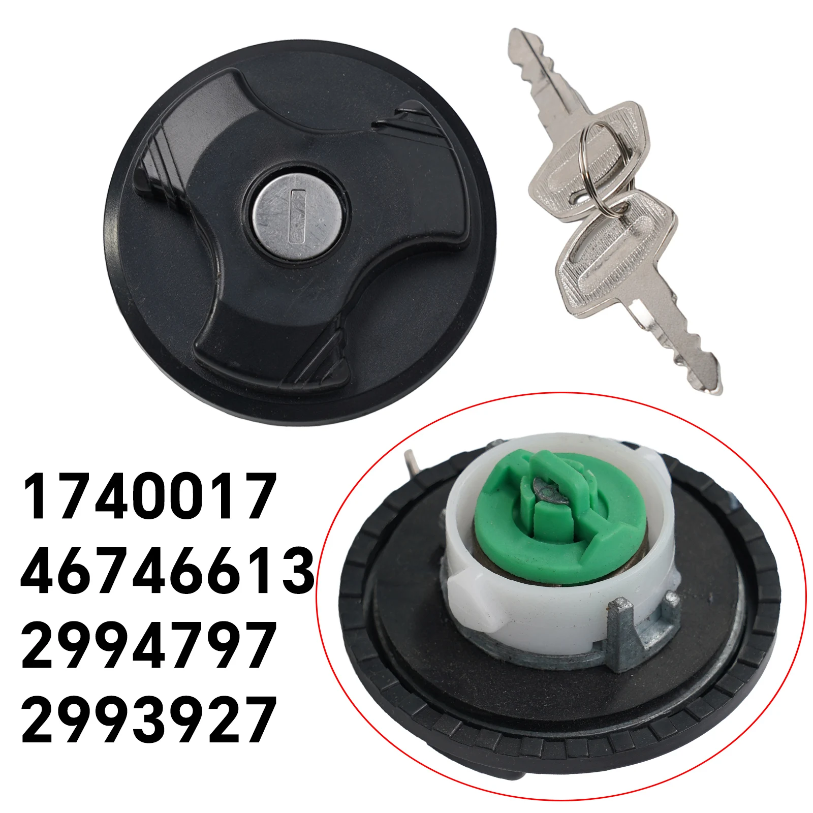 

1PCS Fuel Petrol Cap Lock With 2 Keys For Fiat Punto For Evo&Abarth For Fiat Seicento Auto Petrol Cap Lock 2993927 46746613