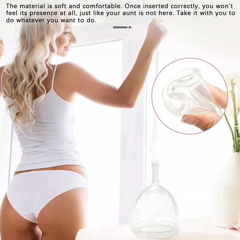 20/30ml Transparent Silicone Menstrual Cup Medical Silicone Menstrual Cup Woman Menstruation Care Vaginal Menstrual Collector
20/30ml Transparent Silicone Menstrual Cup Medical Silicone Menstrual Cup Woman Menstruation Care Vaginal Menstrual Collector