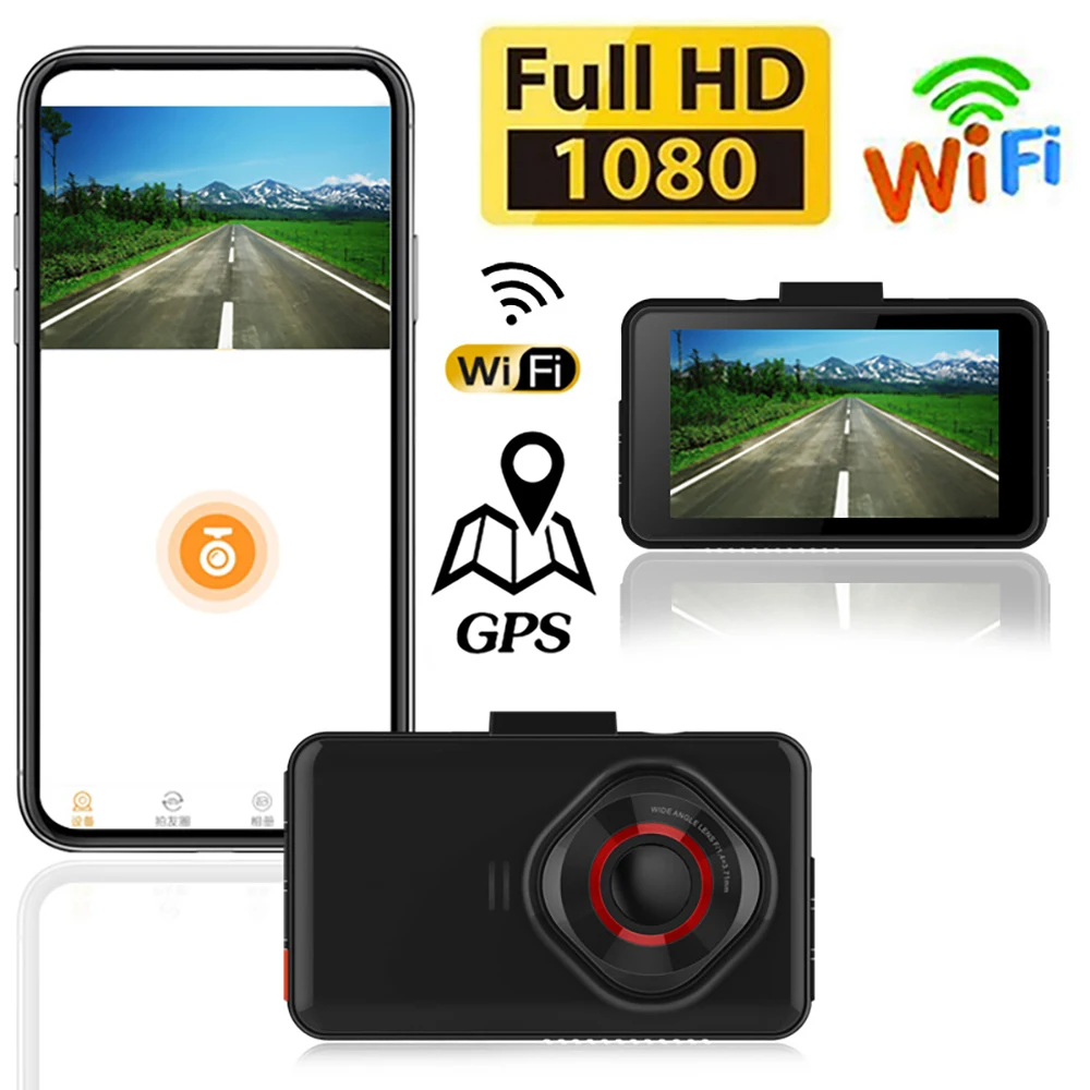 Автомобильный видеорегистратор с Wi-Fi и GPS, видеорегистратор 1080P с HD приводом, Автомобильный регистратор, камера ночного видения, черная коробка, автомобильные аксессуары
Автомобильный видеорегистратор с Wi-Fi и GPS, видеорегистратор 1080P с HD приводом, Автомобильный регистратор, камера ночного видения, черная коробка, автомобильные аксессуары