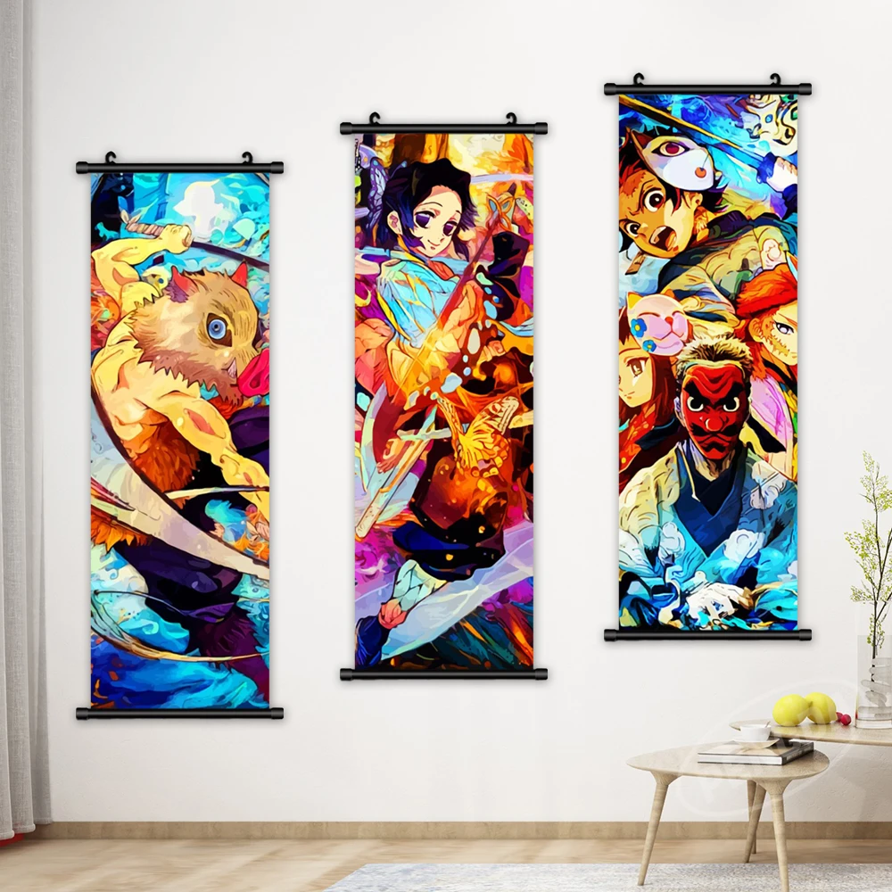 Demon Slayer Poster Canvas Print Anime Painting Kochou Shinobu Wall Art Female Swordsman Picture Home Decor Mural Hanging Scroll
Demon Slayer Poster Canvas Print Anime Painting Kochou Shinobu Wall Art Female Swordsman Picture Home Decor Mural Hanging Scroll